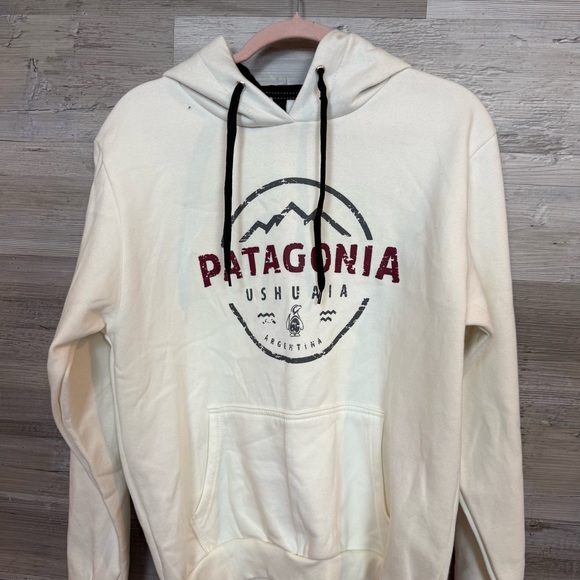 Patagonia Sur Ushuaia Argentina Hoodie | World’s End Souvenir White S - Picture 5 of 7
